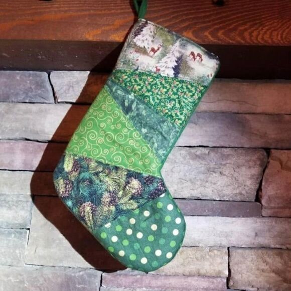 Patchwork Stocking - Handmade  - Picture 1 of 5
